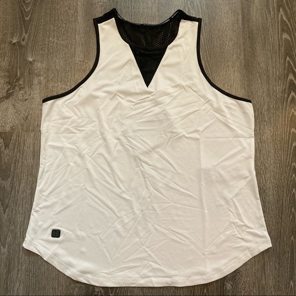 XL Women’s Harley-Davidson Performance Mesh Tank Top NWT Off-White/Black - Picture 2 of 11